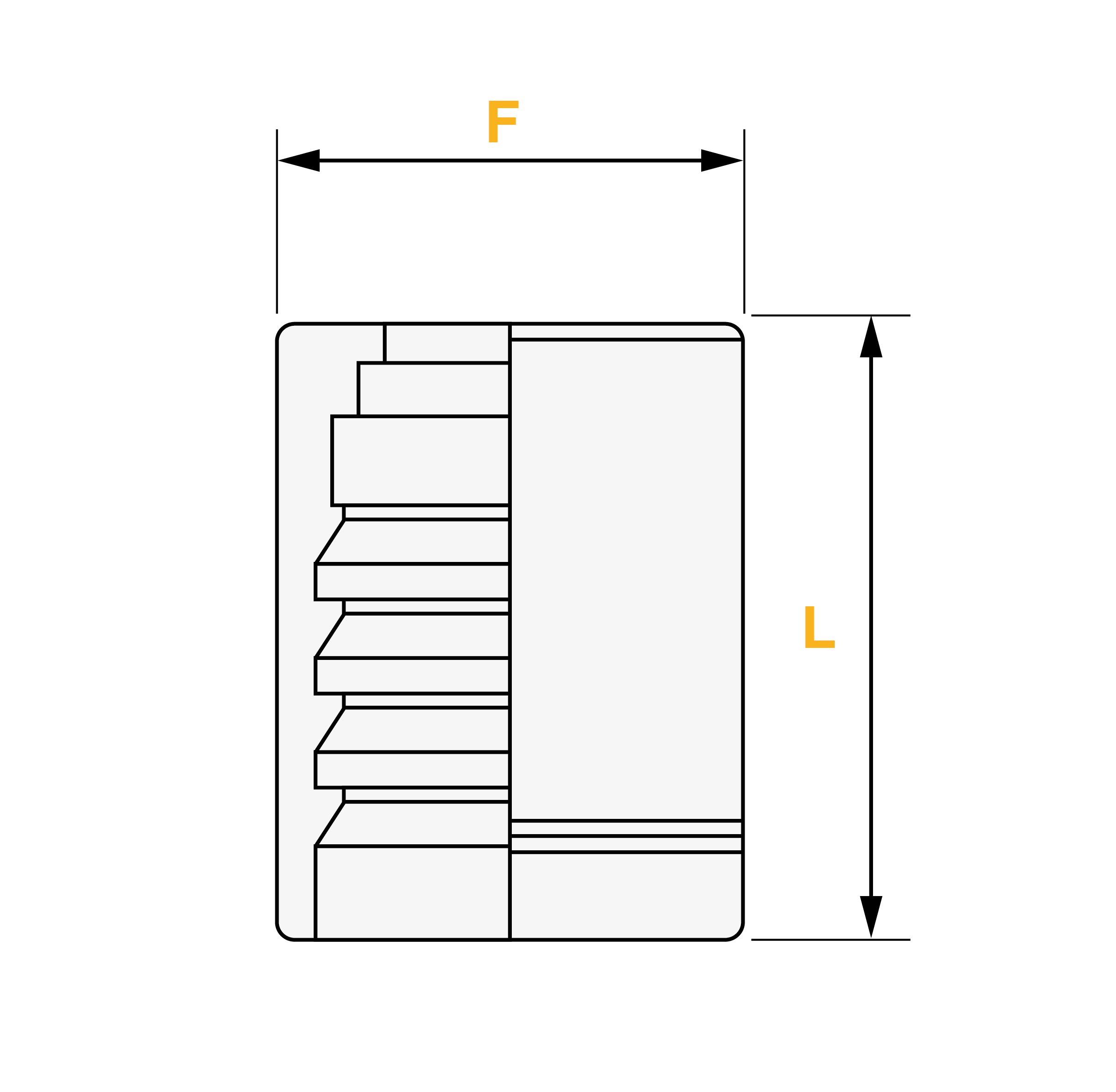 Pressfassung nicht schälen für Schlauchtyp 2SN