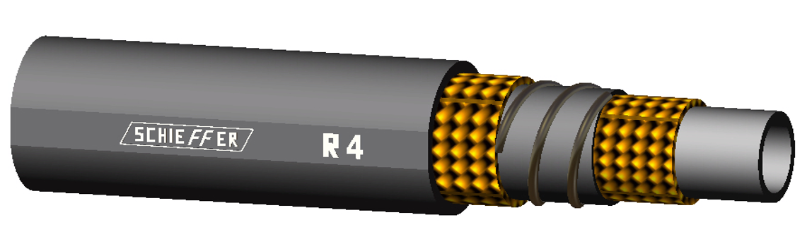 Saug / Niederdruck-Schlauch in hochflexibler Sonderausf. SAE 100 R4 - HF