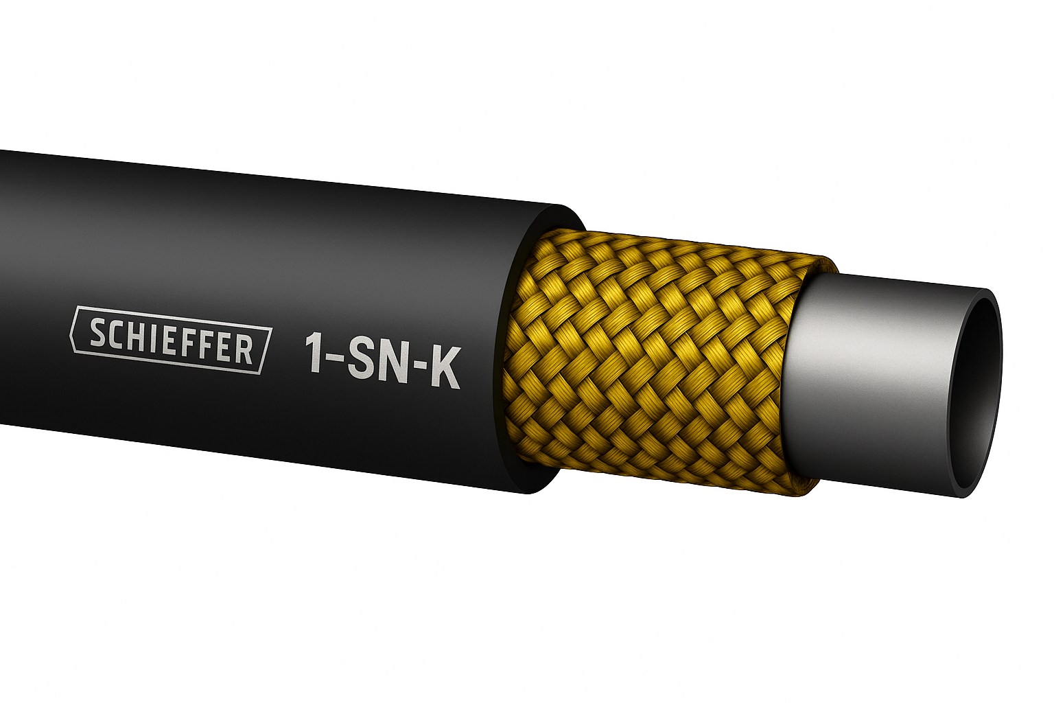 Kompakt-Hydraulik-Schlauch 1 SN-K mit 1 Drahtgeflechteinlage
